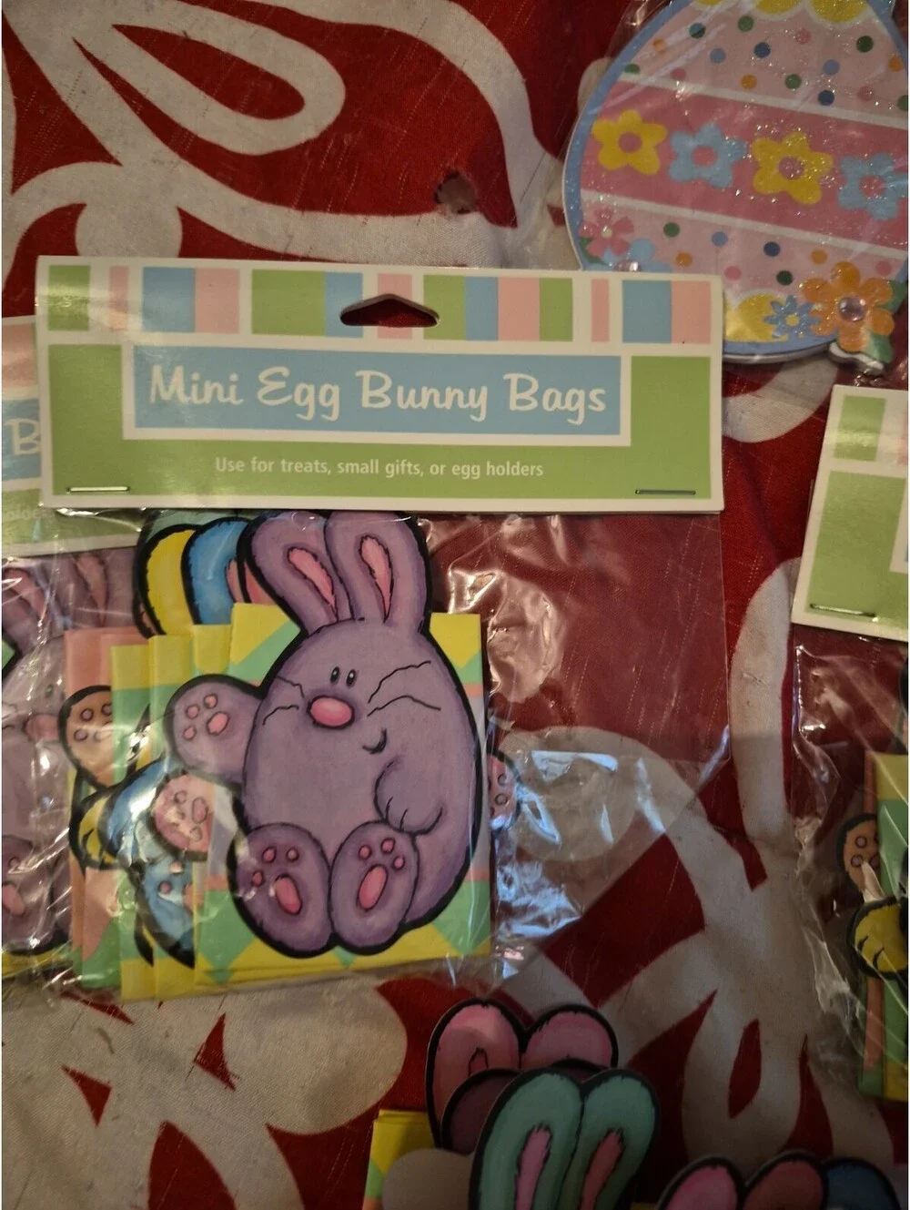 Lot Of 6 Easter Items Notepads Mini Egg Bunny Bags